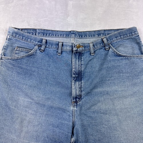 Wrangler Jean Shorts Mens 44 Reg Blue 100% Cotton Comfort Summer Walking - Afbeelding 4 van 13