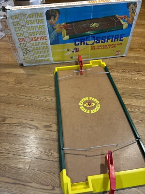 Vintage 1971 Ideal Crossfire Rapid Fire Action Game Complete minus Instructions
