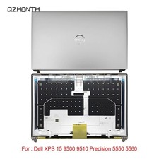 New For Dell XPS 15 9500 9510 Precision 5550 5560 LCD Back Cover With LCD Hinges