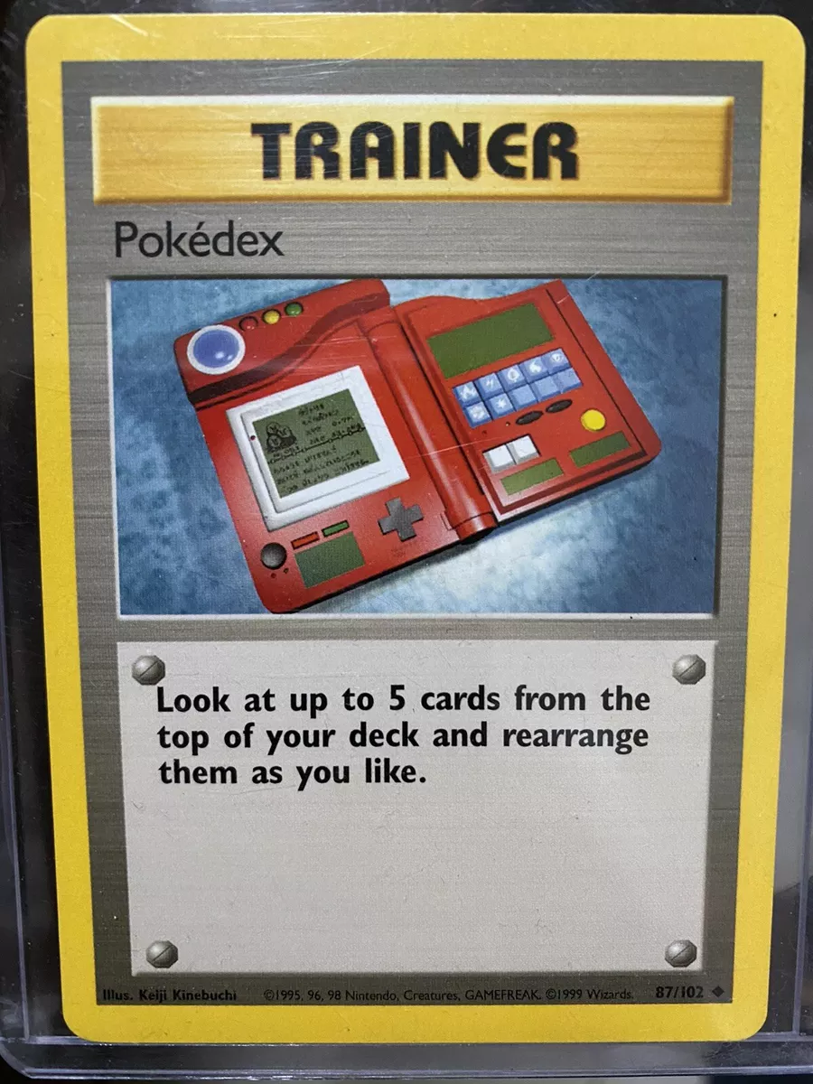 Pokemon Pokedex 87/102, Uncommon, Trainer, Base Set Unlimited 1999 TCG –