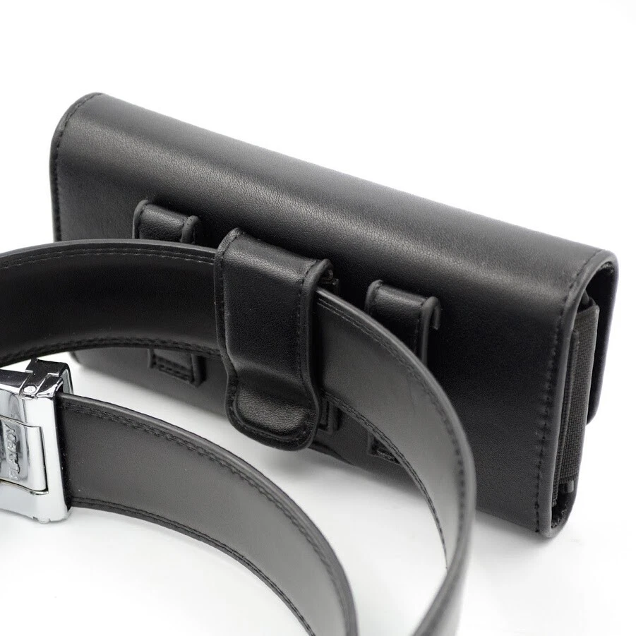 Leather phone case with Belt Clip & Loops Pouch Case Phone holder for Galaxy - Image 4 of 4