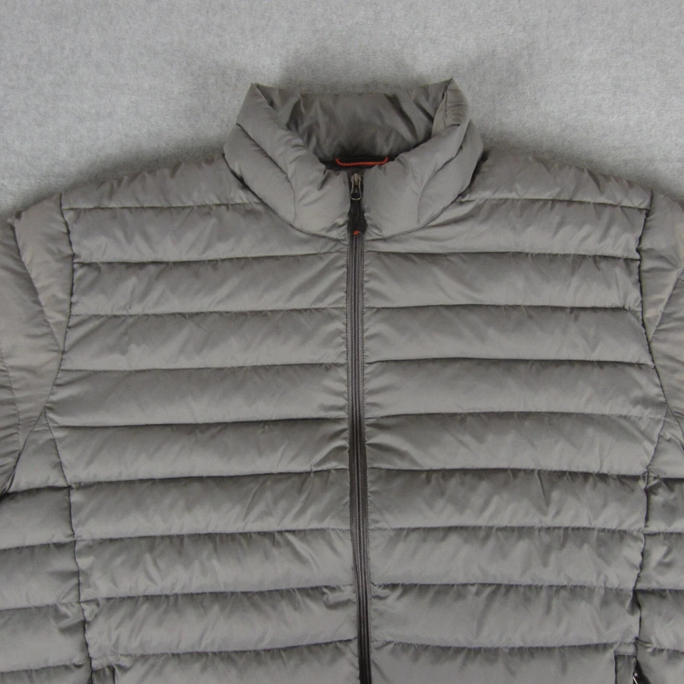 Jaqueta Royal Falcon Masculina XXL Cinza Puffer Duck Down Performance Dinâmica Zíper Completo - Imagem 2 de 4