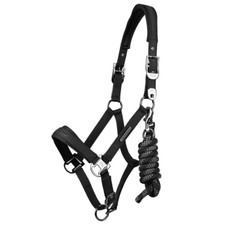 Image of Premier Equine Duco Padded Head Collar with Lead Rope - Range Of Colours/Sizes