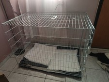 Gabbia Trasportino Pieghevole In Metallo per Animali 