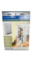 Pet Door Wall Plastic White Size Small 1-15 LBS Cat  Dog PetSafe HPA11-10966
