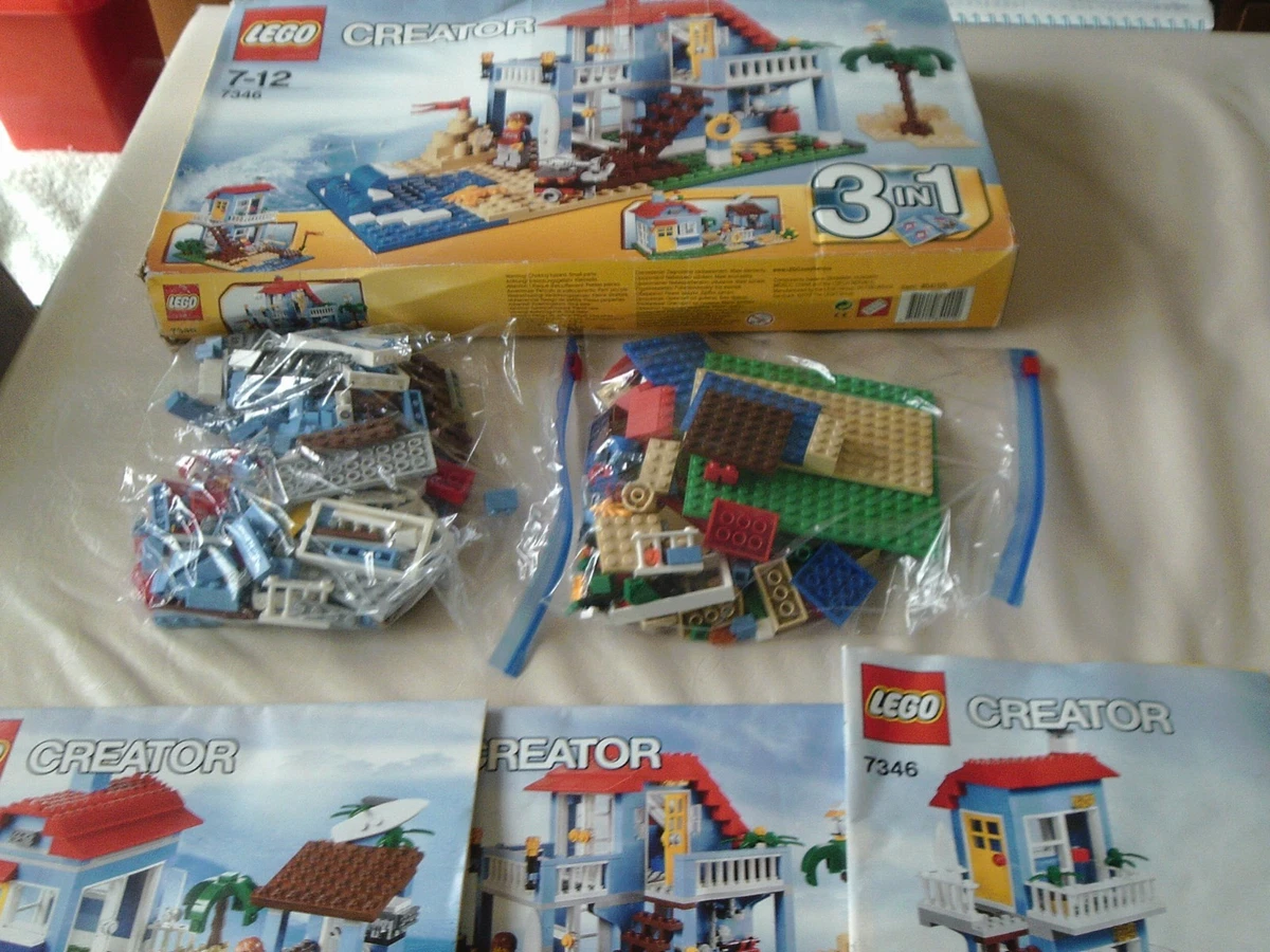 Lego Creator 7346 Seaside House 100 Complete in Box eBay