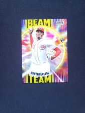 2022 Stadium Club Chrome Hunter Greene Beam Team Wave Refractor SP BT-11 RC