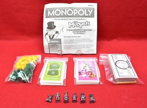 Monopoly The Muppets Parts NO BOARD Parts & Accessories ONLY 643