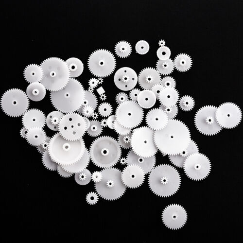 5X(Different Styles White Plastic Gear Set 58 Pcs for RC Toys T7K4)3824 - Picture 1 of 4