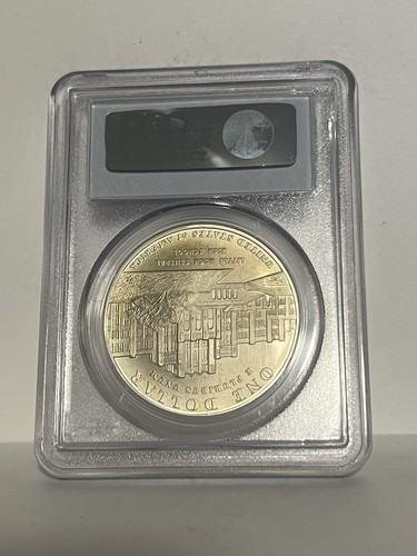 2007 P Jamestown Desegregation $1 Commemorative Silver Dollar PCGS MS70 - Picture 2 of 2
