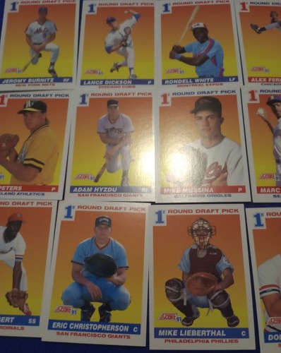 23 Baseball cards 1991 Score" 1st Round Picks Sub Set" Cards Opened 6/17/2024 - Picture 14 of 24