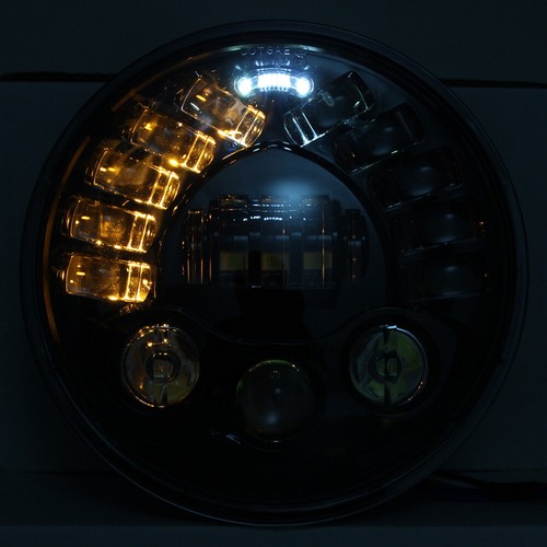 Waterproof High Low beam 5.75inch Round LED Headlight H4 Bulb 16LED Aluminum - Picture 11 of 12