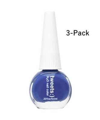3-Pack Tweets H2O Nail Color T0126 WRU@ - .22 fl oz/6.5ml
