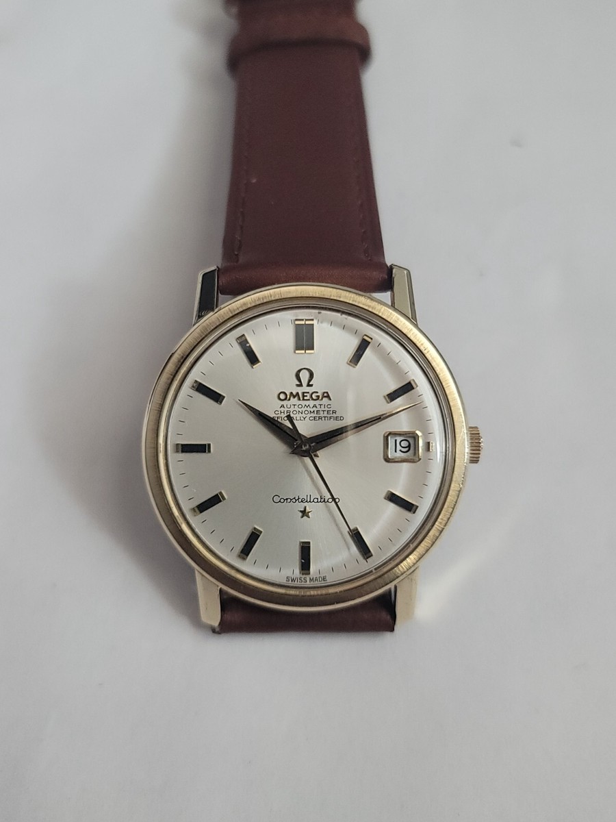 Vintage Omega Constellation Automatic Gold Capped 168.018 Watch