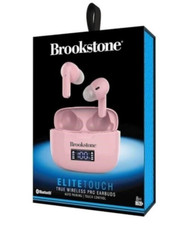 Brookstone Elite Touch True Wireless Pro Earbuds Pink