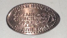 World Record 2982 LBS of Bite Force Captain Crunch Elongated Coin Smashed Penny