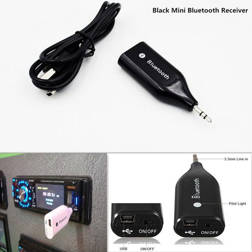 Universal Car 3.0 Bluetooth Kit Stereo Audio Receiver Adapter 3.5mm AUX Wireless - 第 1/9 張圖片