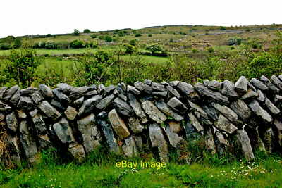 Photo 6x4 The Burren - R480 - Stone Wall & Grazing Area near Poulnabrone Dolmen