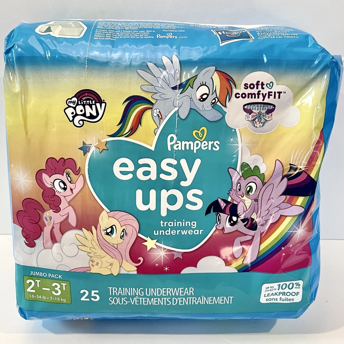 Pampers Easy Ups My Little Pony Training Pants Size 2T - 3T 25