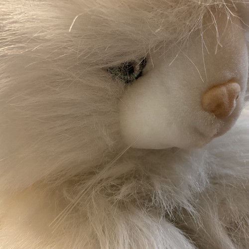 VTG Fiesta Realistic Toy Persian Cat Plush American Wego Tags Fluffy White - Picture 3 of 10