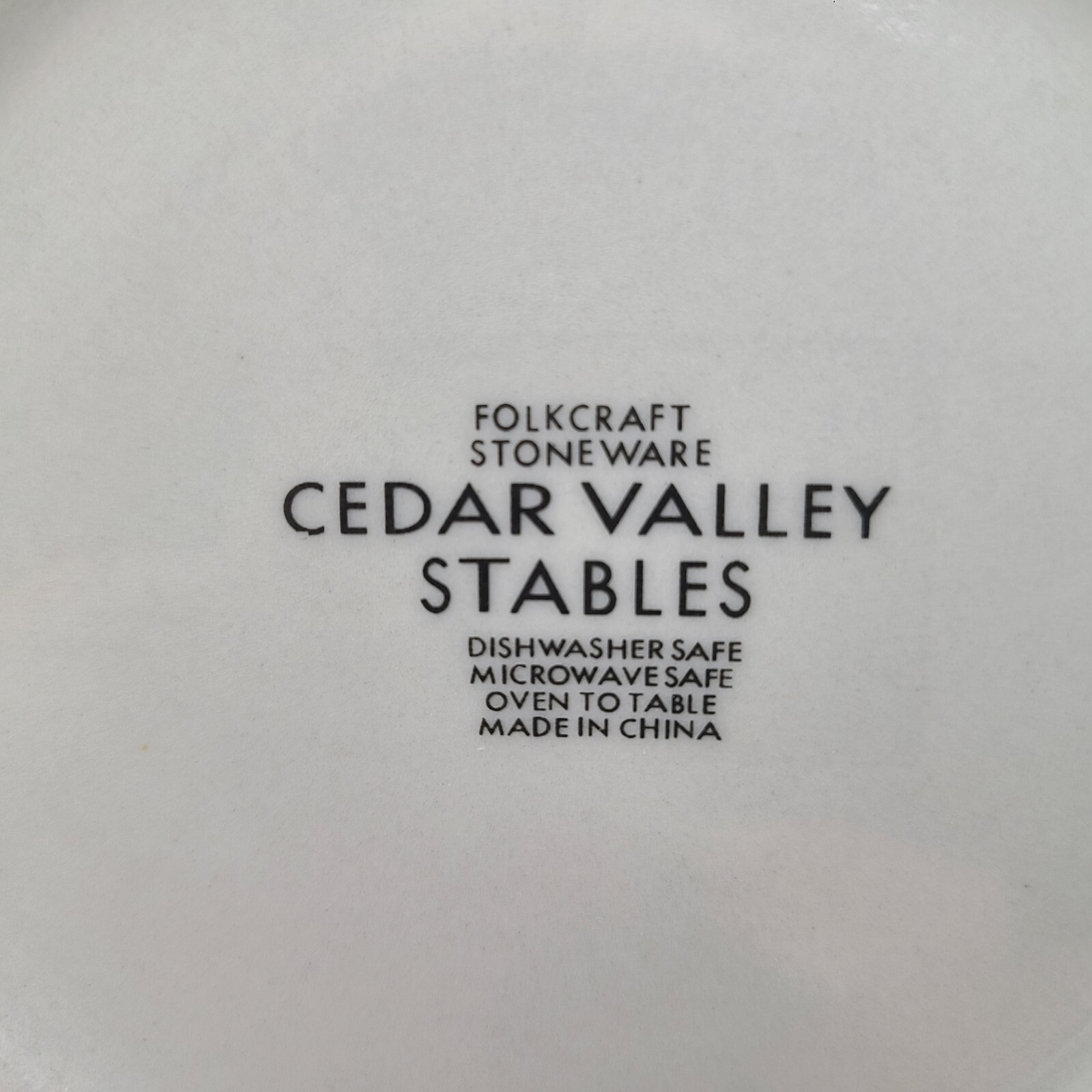4 Folkcraft Stoneware Cedar Valley Stables Soup Cereal Bowls Horses Mare Foal