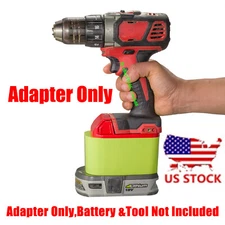 1 Adapter Upgarde for Milwaukee M18 System Tools To for Ryobi 18v One+ Batteries