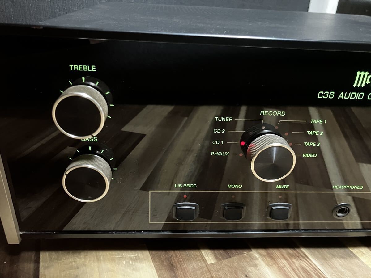 McIntosh C36 Audio Control Center Amplifier Black Good | eBay