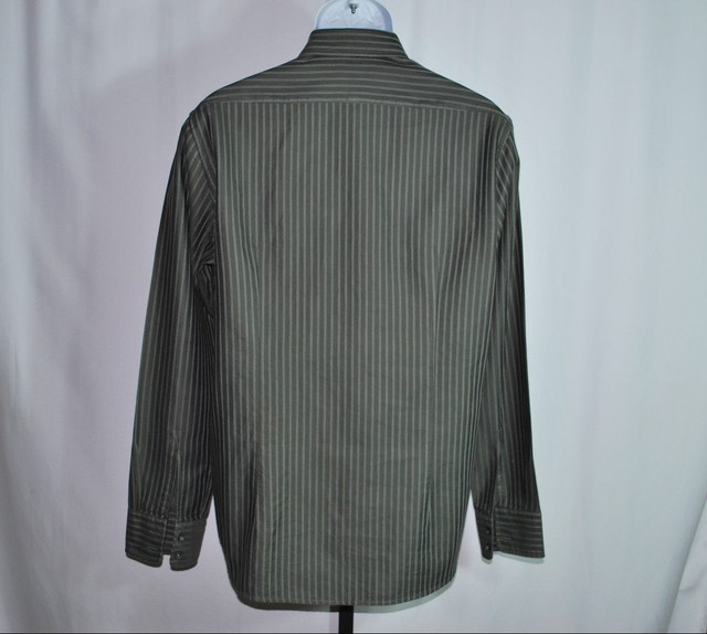 Hugo Boss Charcoal Gray Regular Fit Long Sleeve Dress Shirt Men's Sz L | eBay