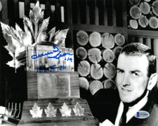 DAVE KEON SIGNED AUTOGRAPHED 8x10 PHOTO + HOF 86 TORONTO MAPLE LEAFS BECKETT BAS
