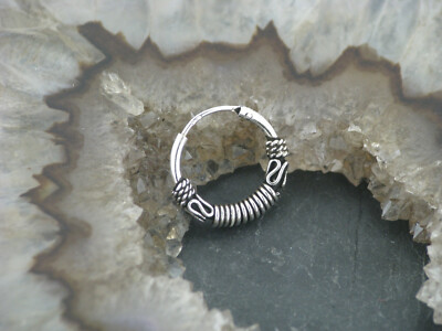Ohrring Keltische CREOLE Gothic Celtic style Sterlingsilber 925 Ohrschmuck Ohr