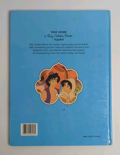 Disney's Aladdin - A Big Golden Book - (1992, HC, Western Publishing) Vintage - Picture 3 of 3