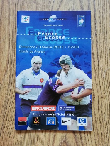 France v Scotland Rugby Union Programmes 1959 - 2015 - Picture 33 of 40