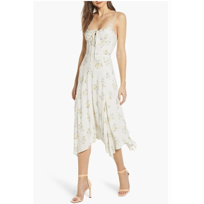 Wayf hampshire handkerchief midi clearance dress