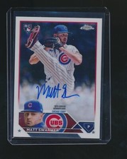 MATT SWARMER 2023 TOPPS CHROME RC AUTO PARALLEL 