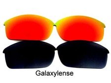 Galaxy Replacement Lenses For Oakley Flak Jacket Sunglasses Black Red