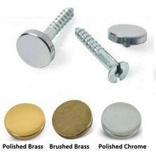 Mirror Screws Choose - Flat,Dome,Chrome & Brass High Quality Sizes