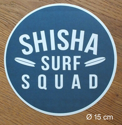 Hookah Surf Squad Decal Sticker Surf Windsurf Kiteboarding Big Wave 