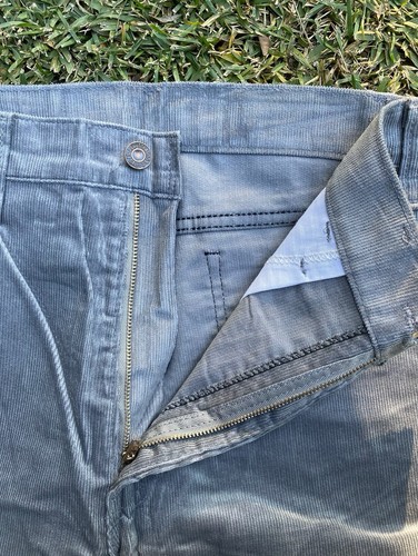 Vintage Levi’s 519 Straight Leg Regular Fit Grey Corduroy Pants W32 L30 NWT - Picture 4 of 12