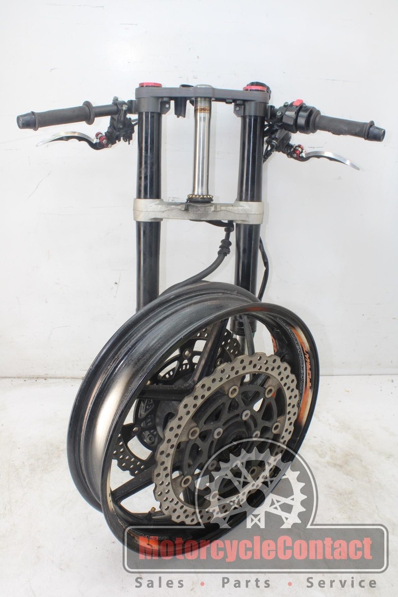 13-18 ZX6R 636 FRONT END WHEEL FORKS FORK RIM TRIPLE TREE 13-18 ZX6R 636 FRONT END WHEEL FORKS FORK RIM TRIPLE TREE