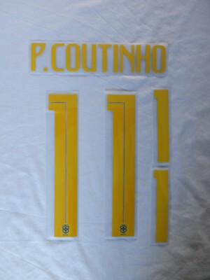Name set Número P. Coutinho 11 Selección Brasil 2018 Mundial de Rusi
