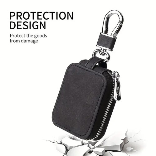 For Apple AirPods 4th Gen Pro 2 3th Lxuxry Zipper Leather Case Cover w/Keychain - Zdjęcie 15 z 28