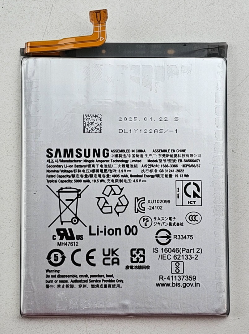 Acuuの専門ページ OEM Genuine EB-BA566ASY Internal Battery for Samsung Galaxy A36 SM