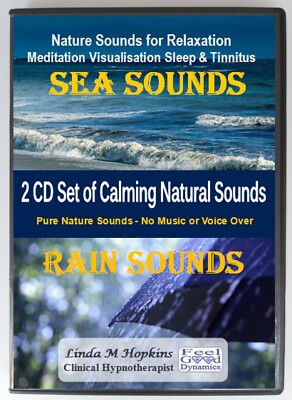 Sea Sounds and Rain Sounds 2 CD Box Set For Relaxation Sleep & Tinnitus