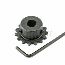 15 Tooth Sprocket Dual D-bore for use with 25 chain for electric scooter motors