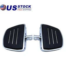 2 x Chrome Mini Foot Pegs Rests Pedals Floorboards For Harley Dyna Fat Bob