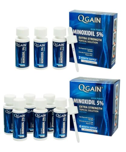 Qgain High Purity 5% for MEN 9 month supply for Hair Loss | eBay