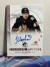 2024-25 SP AUTHENTIC Hockey ADAM KLAPKA #112 FUTURE WATCH AUTO ROOKIE 116/999
