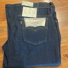 Never Worn Vintage Levis Blank Orange Tab Bell Bottom Jeans  32x32 — photo 1