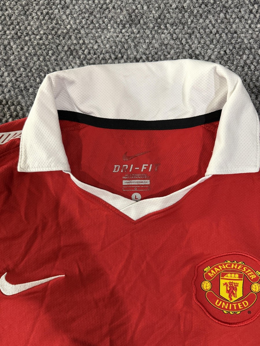 Manchester United Jersey Mens Large Red Premier League Soccer Nike