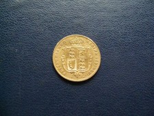 Queen Victoria 1861 Gold Half Sovereign S.3859A VF grade